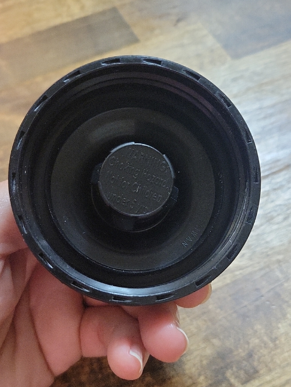 lululemon athletica Clear Water Bottle with Brown Graphic and Black Lid Purist - Picture 8 of 10